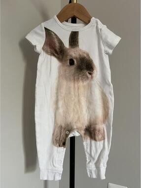 Baby Gap Short Sleeve Rabbit Bunny Jumpsuit